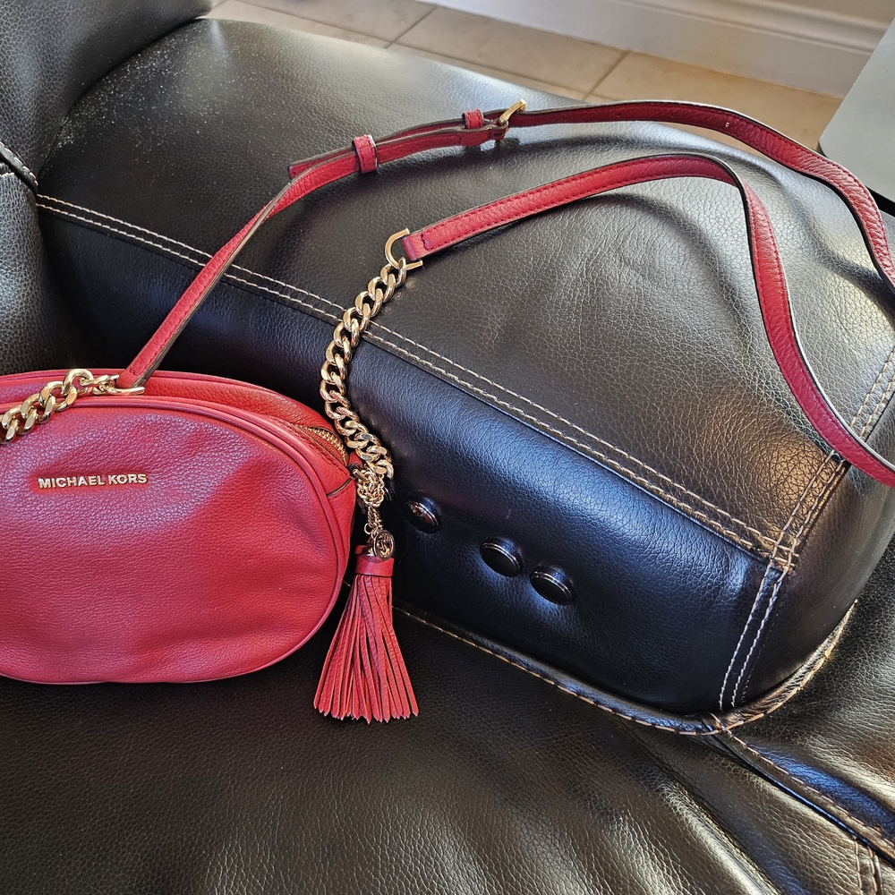 Michael Kors Red Crossbody Bag